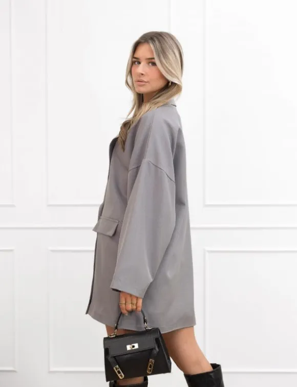 Jelisa blazer jurk grijs