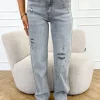 Jessa wide leg jeans grijs