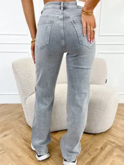Jessa wide leg jeans grijs