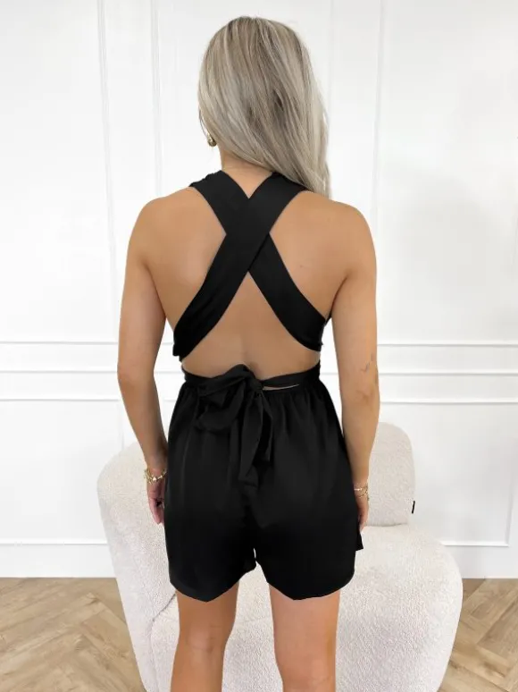 Jolijn playsuit zwart