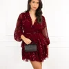 Jutta jurk bordeaux