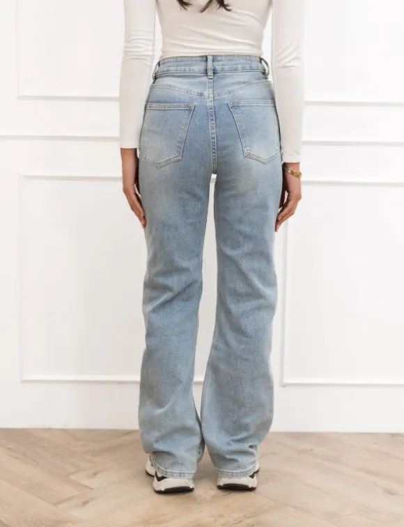 Jytte wide leg jeans blauw