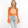 Kayla top oranje