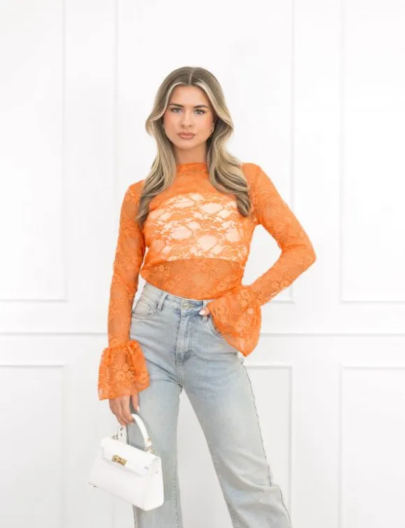 Kayla top oranje