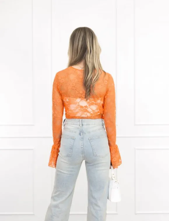 Kayla top oranje