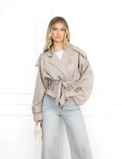 Kaylee jas taupe