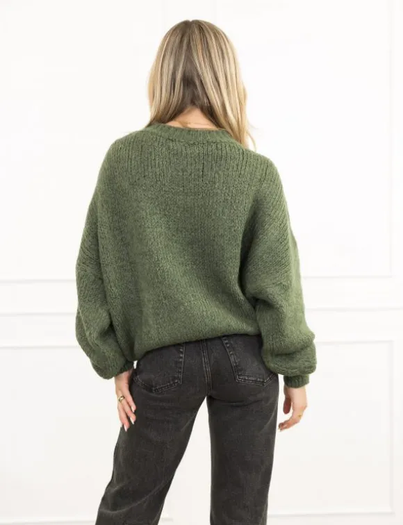 Kiki trui donker groen