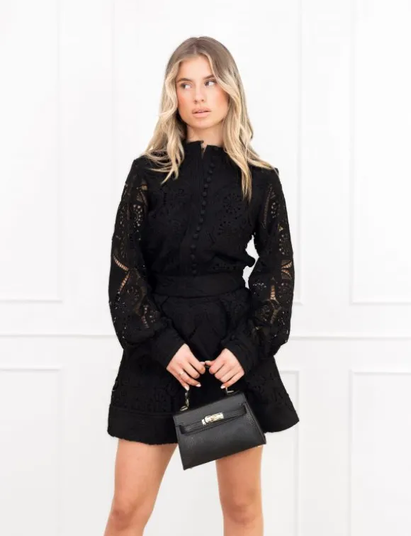 Koko broderie set zwart