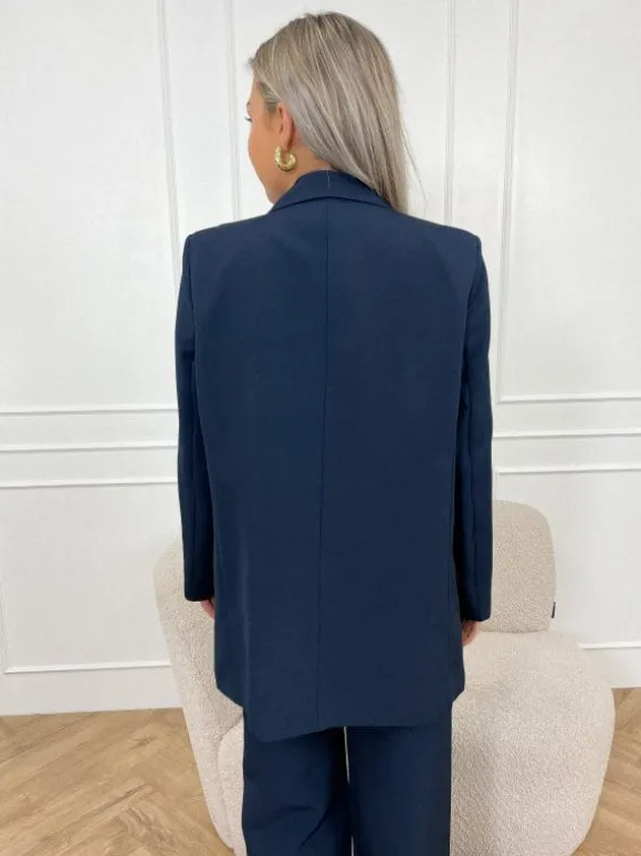 Laila blazer donkerblauw