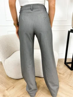 Laila pantalon donker grijs