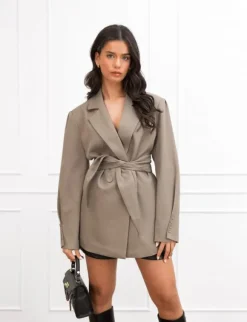 Lela blazer taupe