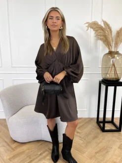 Lena jurk bruin