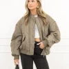 Leya jas taupe