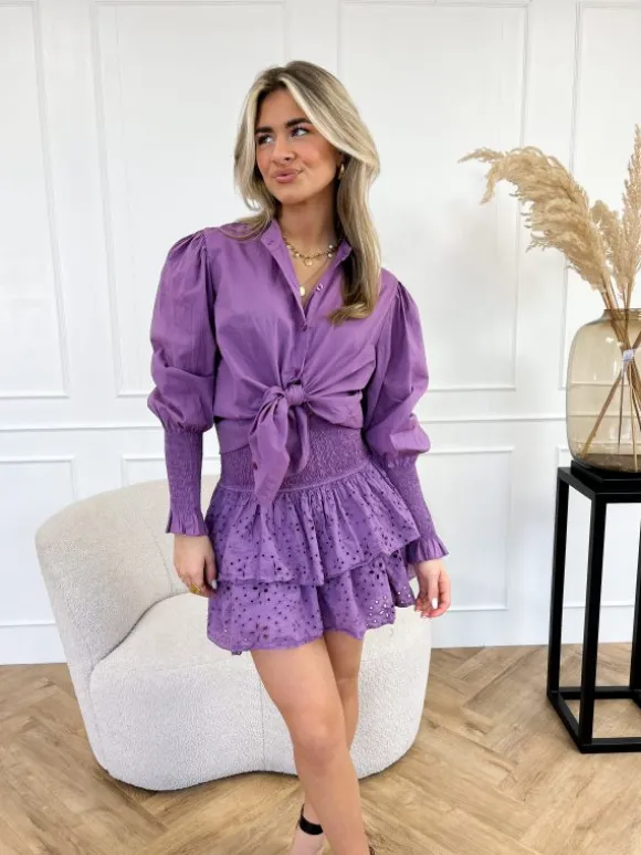 Lia skort paars