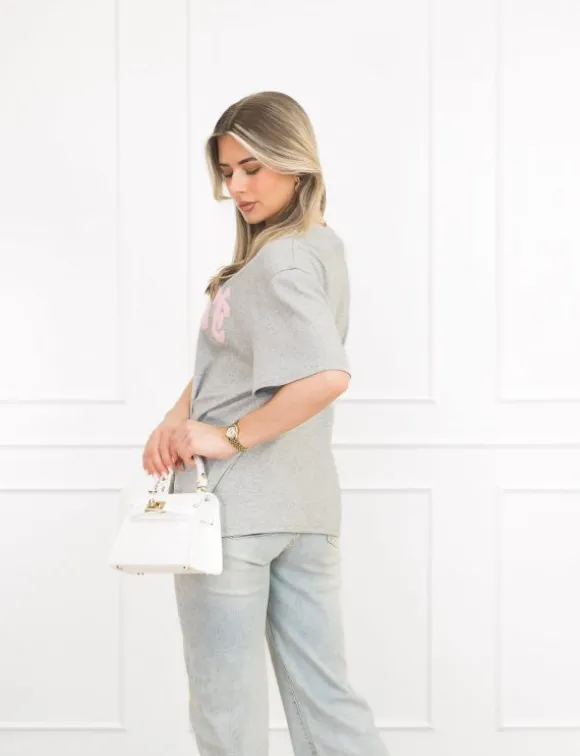 Liberte t-shirt grijs