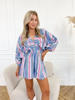 Lolita playsuit roze