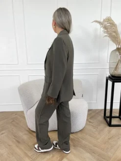Lona blazer donker groen