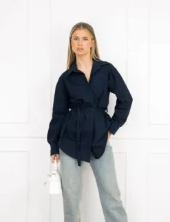 Lorena blouse donker blauw