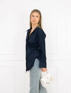 Lorena blouse donker blauw