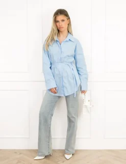 Lorena blouse lichtblauw