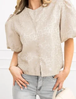 Lua panter top beige