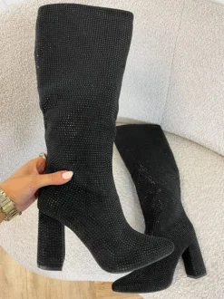 Lumi glitter heels zwart