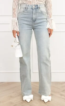 Maddie wide leg jeans licht blauw