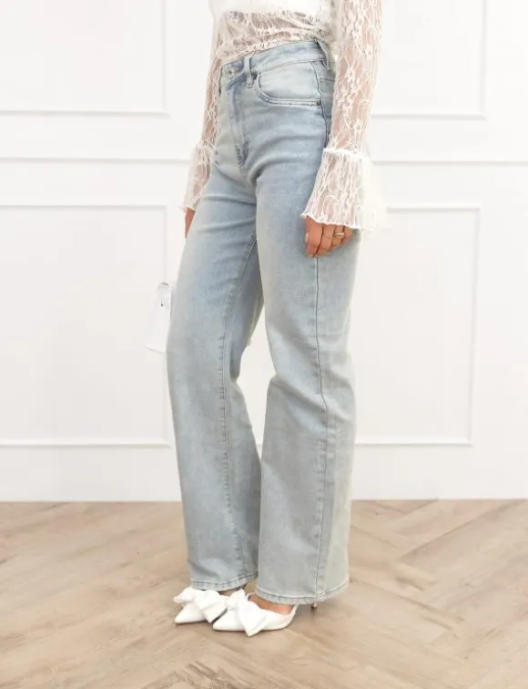 Maddie wide leg jeans licht blauw