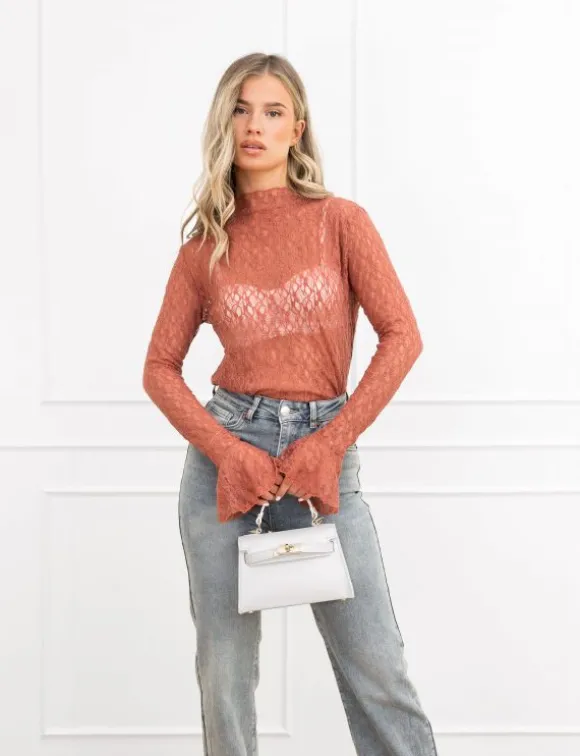 Maeve top oud roze