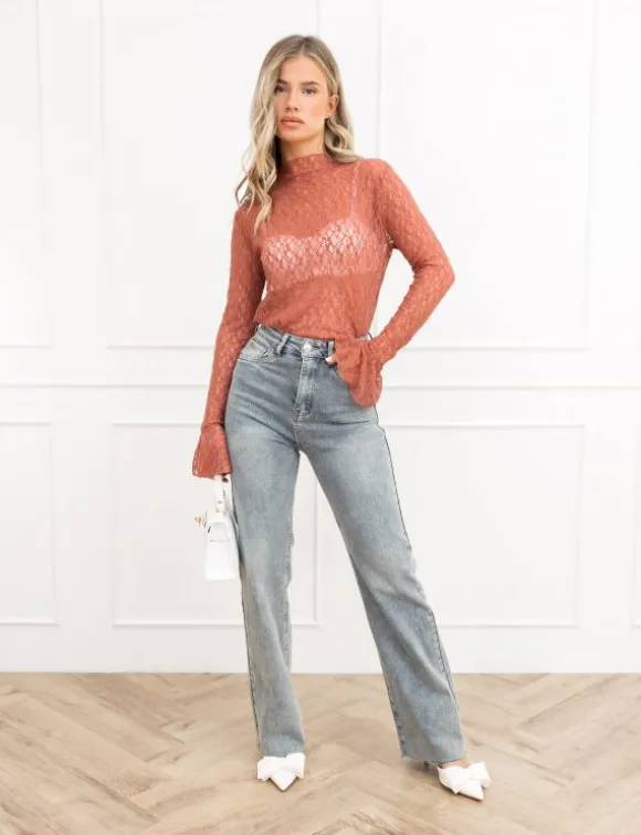 Maeve top oud roze
