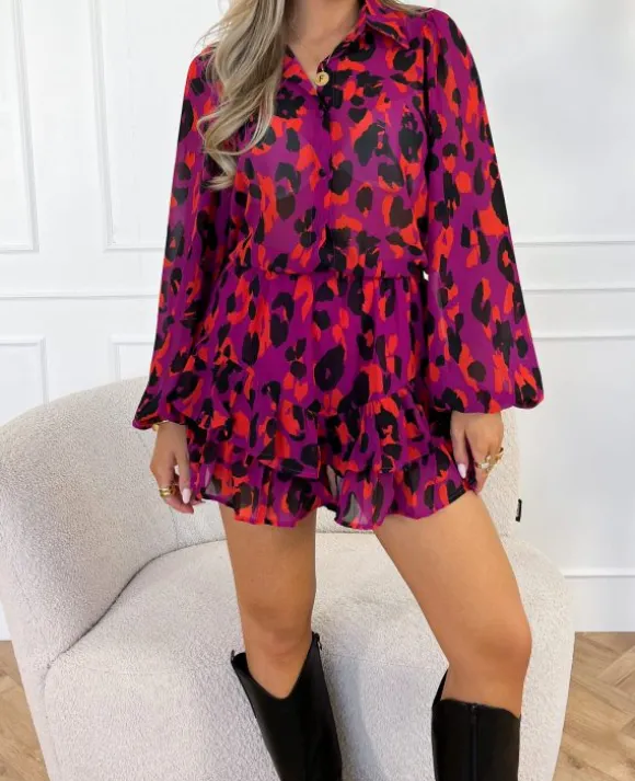 Maren blouse paars