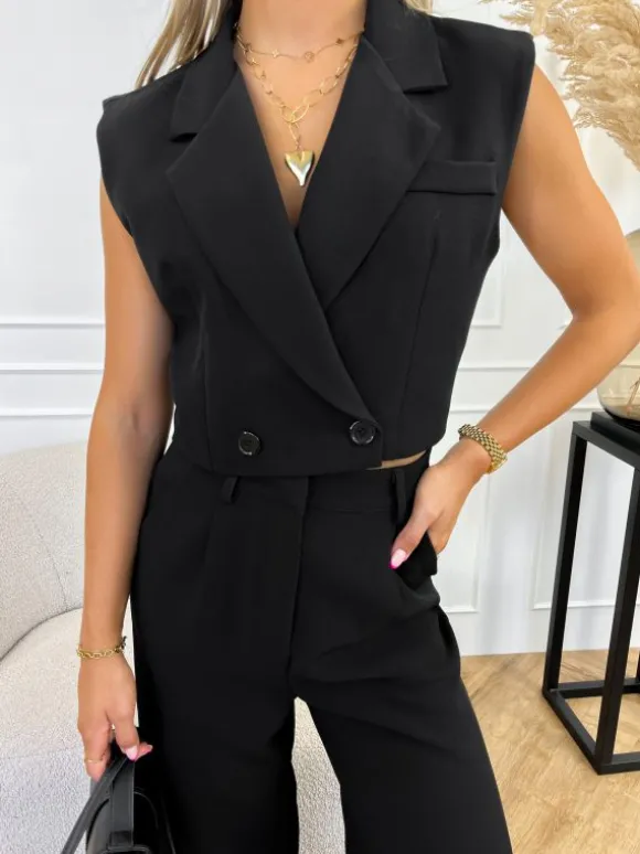 Mayra gilet zwart