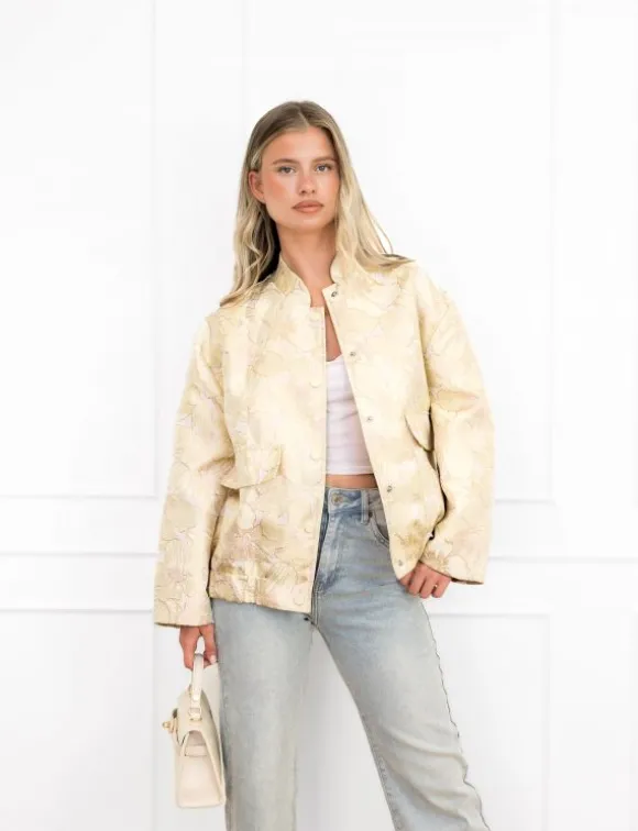 Melanie bomber jacket geel