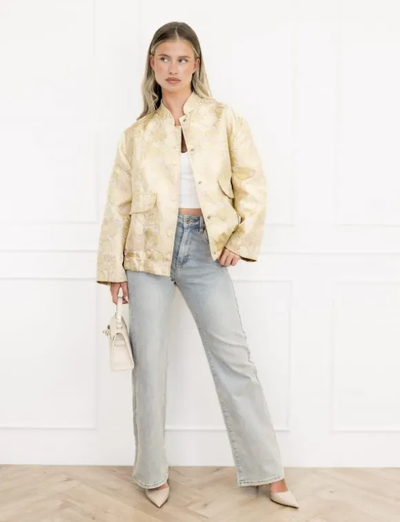 Melanie bomber jacket geel