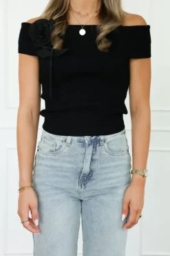 Melin top zwart
