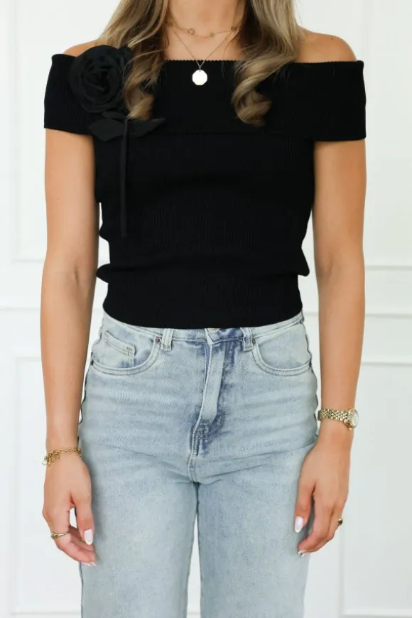 Melin top zwart