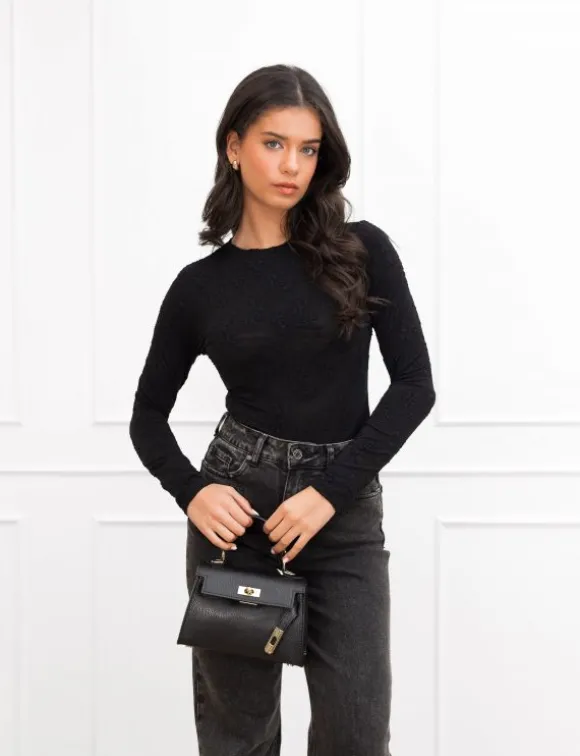 Melina top zwart
