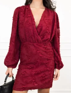 Mia jurk bordeaux
