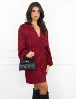 Mia jurk bordeaux