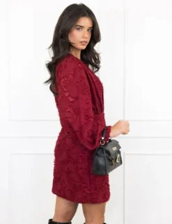Mia jurk bordeaux
