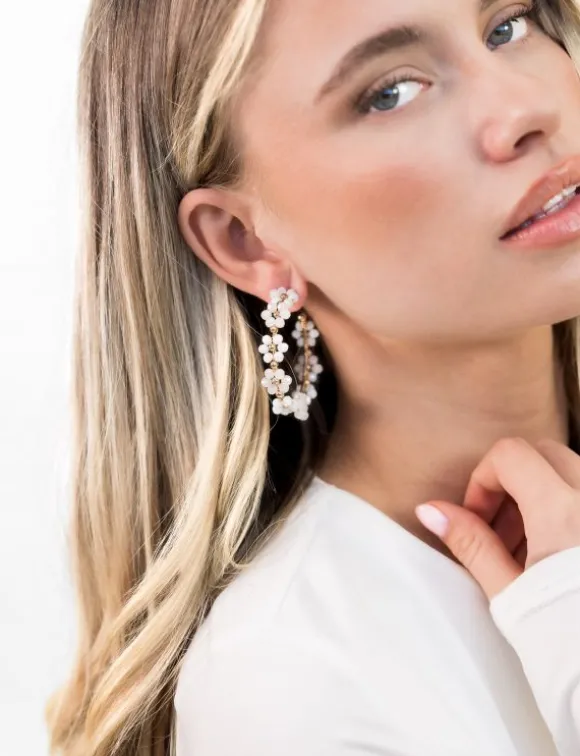 Mikki oorbellen goud wit