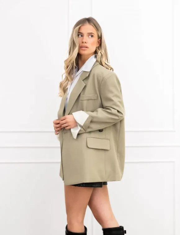 Milly blazer olijf groen