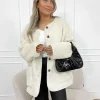 Mindy teddy jas off white