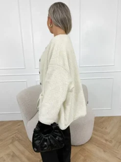 Mindy teddy jas off white