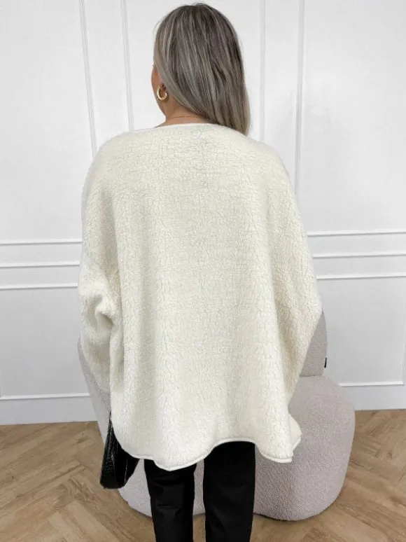 Mindy teddy jas off white