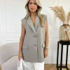 Nika gilet taupe