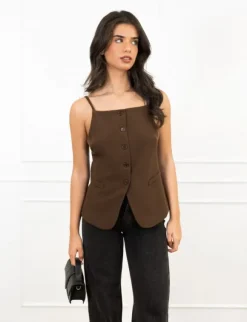 Niya gilet bruin