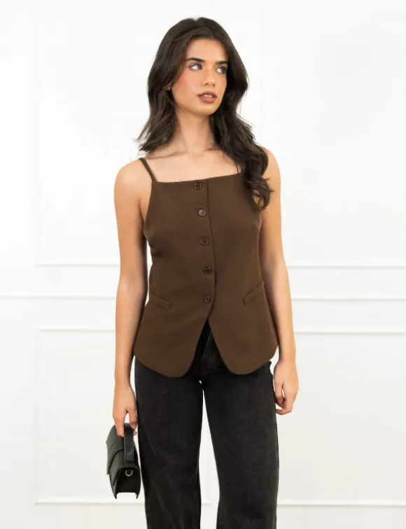 Niya gilet bruin