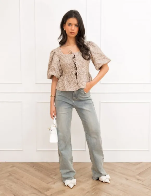 Norah top taupe