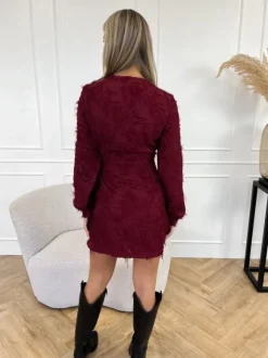 Nova jurk bordeaux